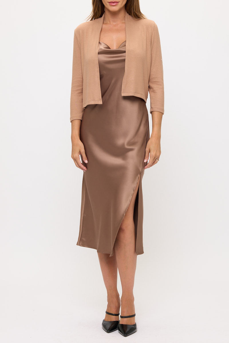 Brushed Knit Cashmere Bolero-4