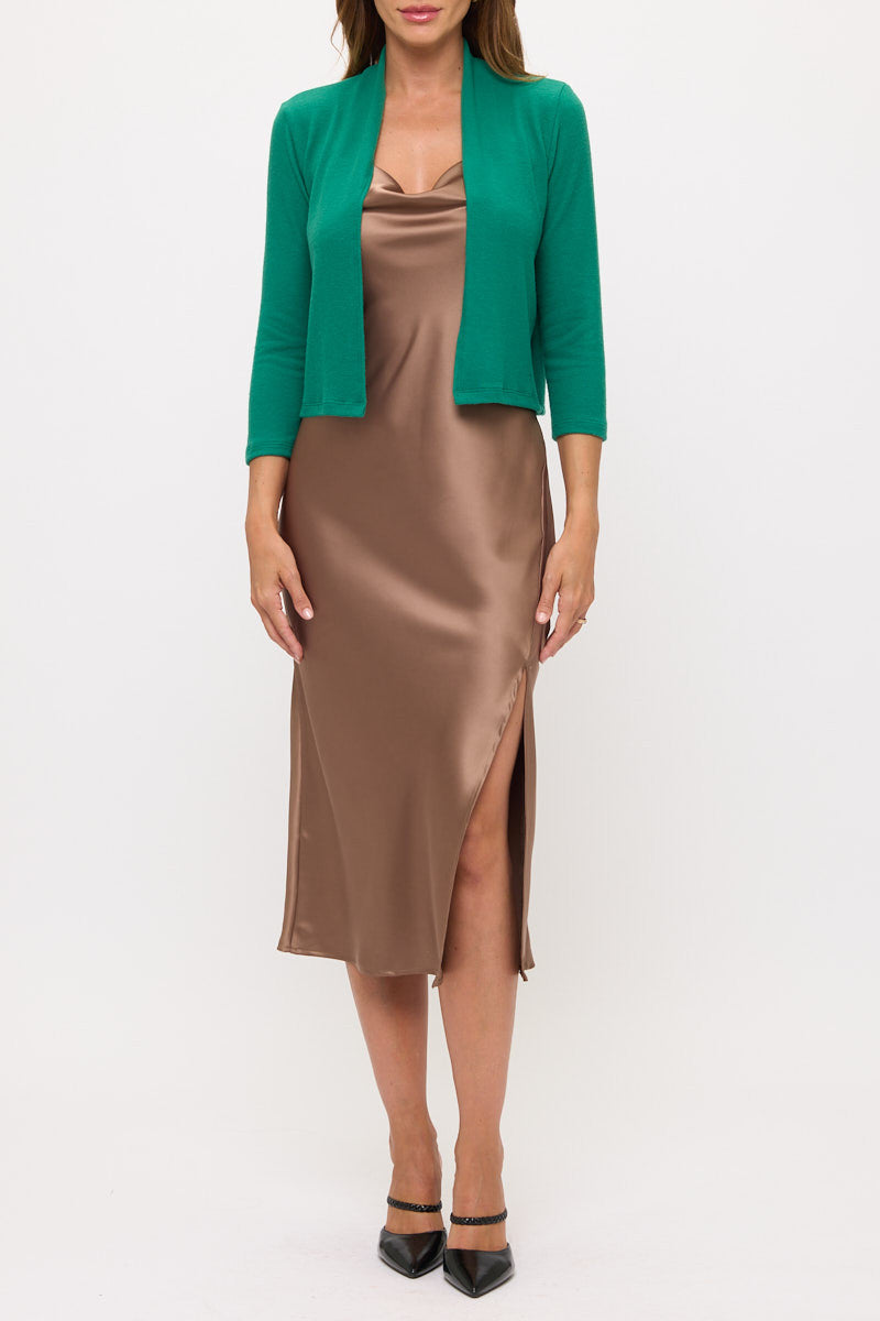 Brushed Knit Cashmere Bolero-4