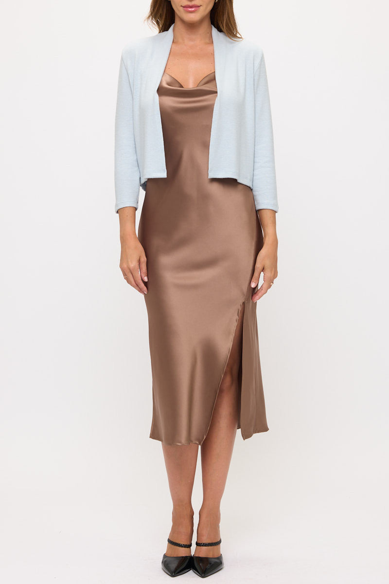 Brushed Knit Cashmere Bolero-5