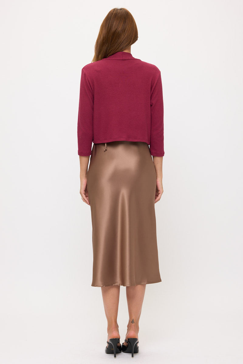 Brushed Knit Cashmere Bolero-5