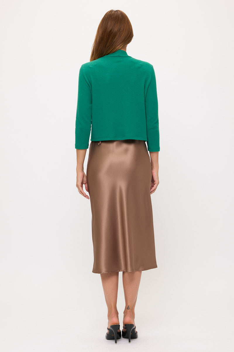 Brushed Knit Cashmere Bolero-5