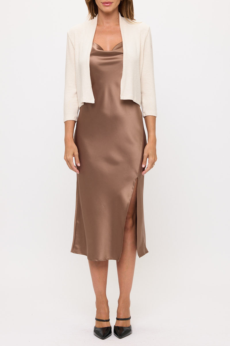 Brushed Knit Cashmere Bolero-4