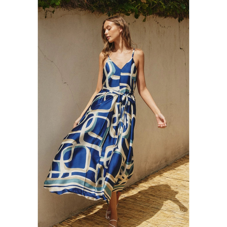 Bubble Bliss Extra Flared Maxi Dress-Dress-Dress Forum-S-BELLWETHER BLUE-Urbanheer