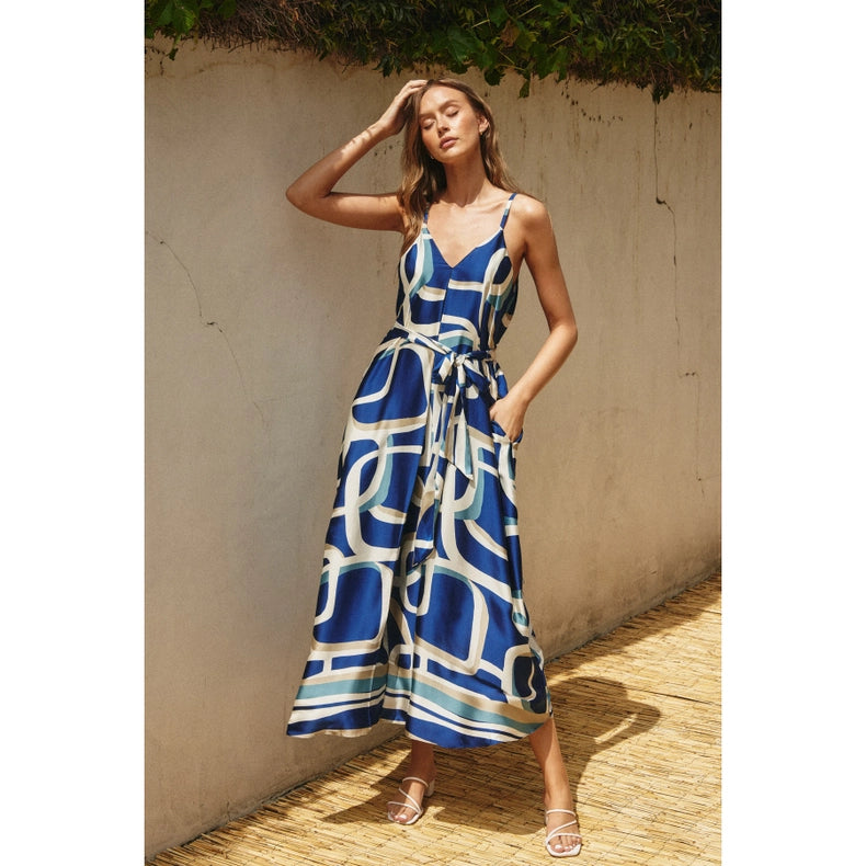Bubble Bliss Extra Flared Maxi Dress-Dress-Dress Forum-S-BELLWETHER BLUE-Urbanheer