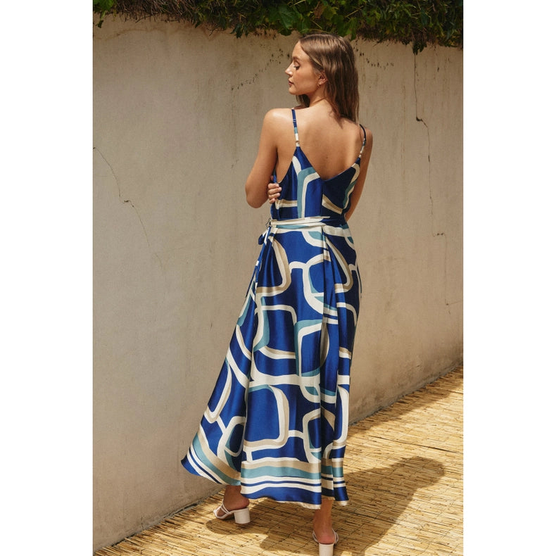 Bubble Bliss Extra Flared Maxi Dress-Dress-Dress Forum-S-BELLWETHER BLUE-Urbanheer