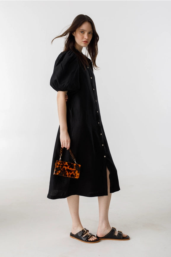 Bubble Dress - Black-Dress-Lanhtropy-XS-Black-Urbanheer