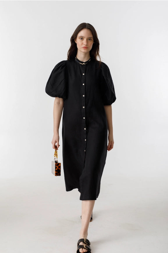 Bubble Dress - Black-Dress-Lanhtropy-XS-Black-Urbanheer