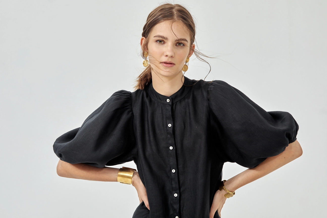 Bubble Dress - Black-Dress-Lanhtropy-XS-Black-Urbanheer