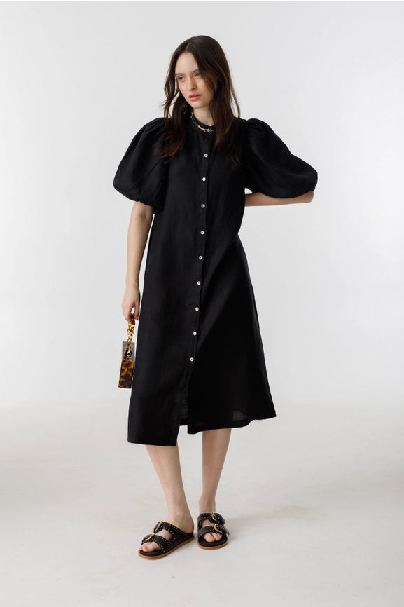 Bubble Dress - Black-Dress-Lanhtropy-XS-Black-Urbanheer