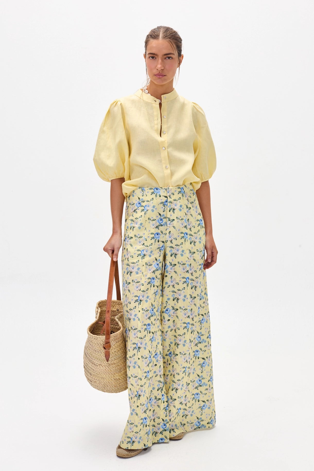 Bubble Linen Shirt - Butter Yellow