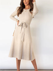 Bubble Long Sleeve Knitted Dress
