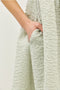 Bubble Textured Bow Tie Front Mini Dress with Bubble Sleeves SAGE-Dress-idem ditto-S-SAGE-Urbanheer