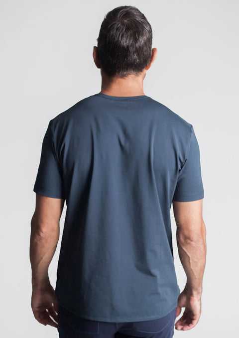 Buki Cinqo Crew Neck T-Shirt - Blue Night