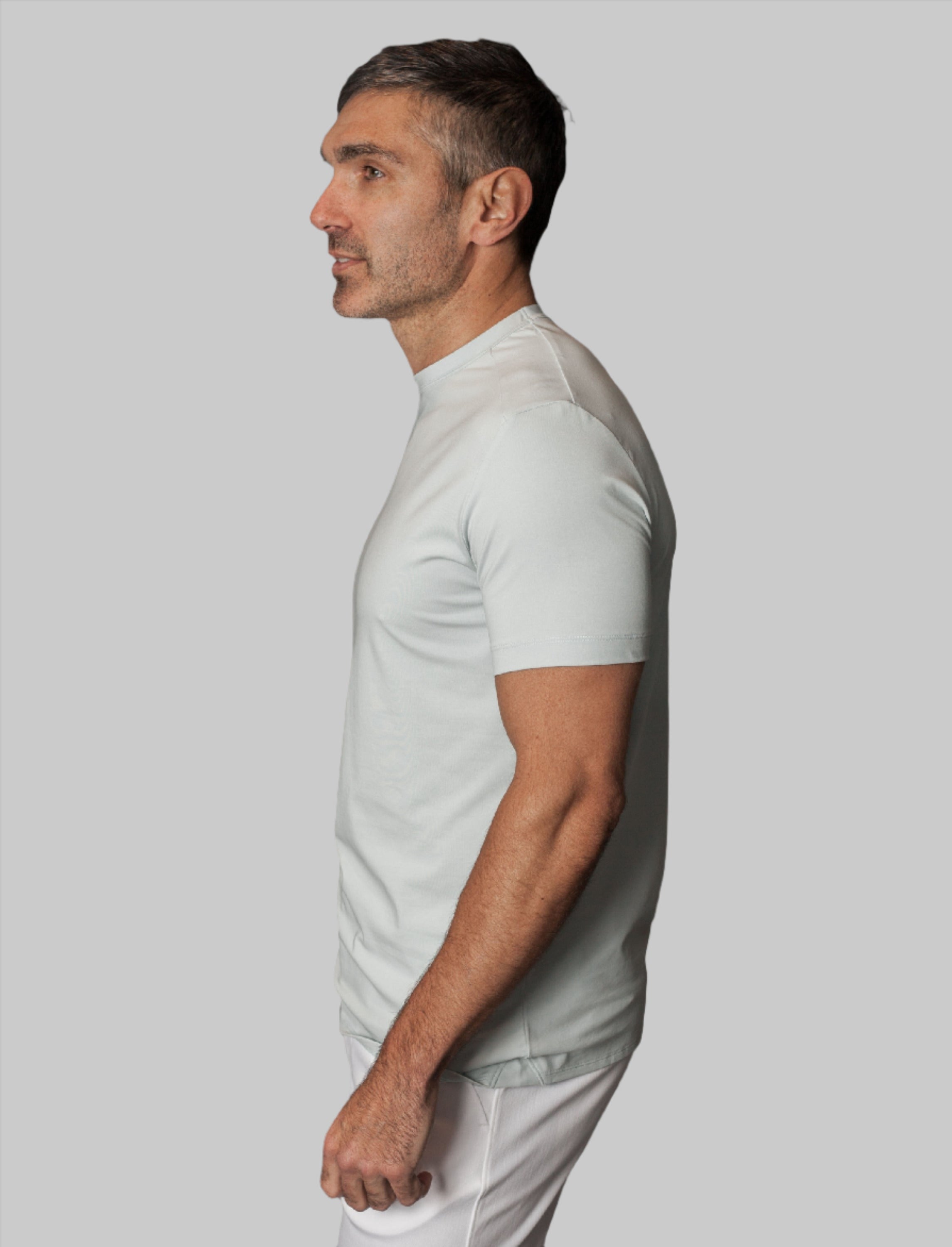 Buki Cinqo Crew Neck T-Shirt - Ice Flow