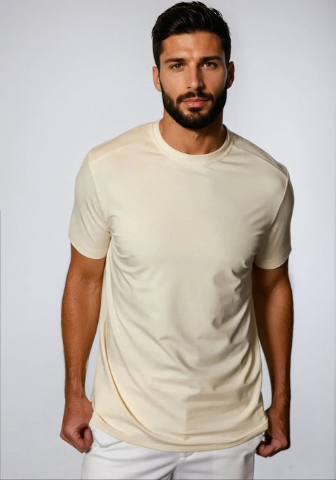 Buki Cinqo Crew Neck T-Shirt - Maize
