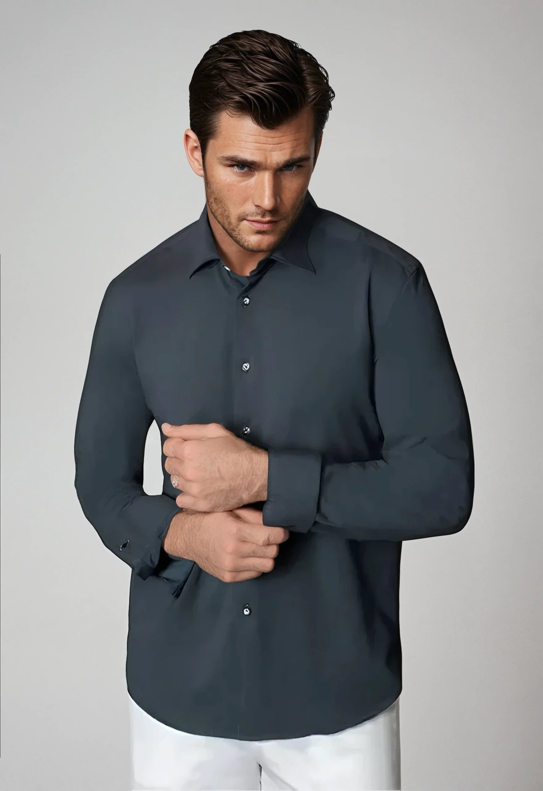 Buki Cinqo 'Single Shot' Long Sleeve Shirt - Blue Night