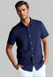 Buki Cinqo 'Single Shot' Short Sleeve Shirt - Blue Night