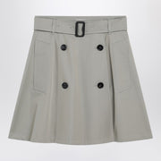 Burberry Beige trench mini skirt in gabardine