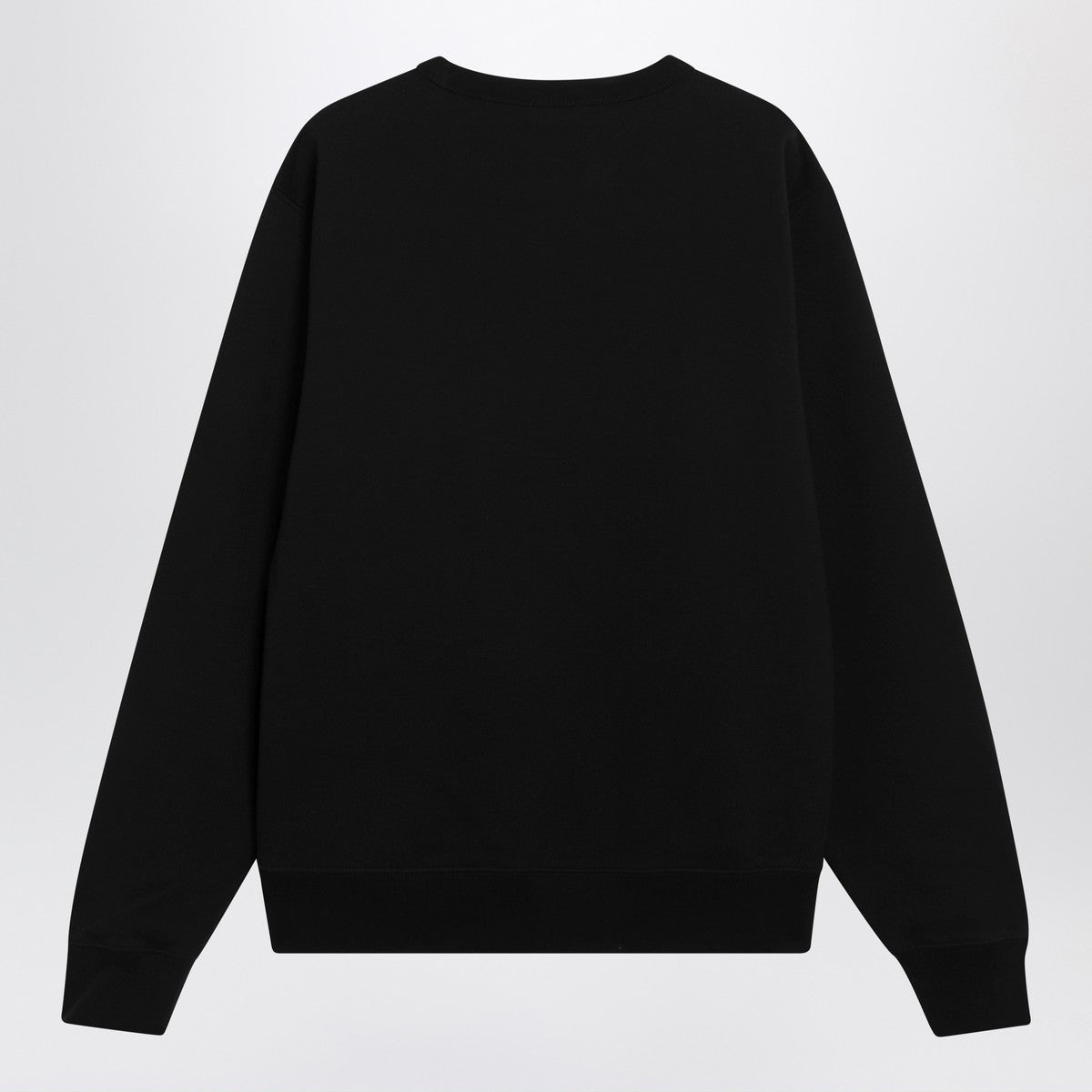 Burberry Black slim cotton terry-effect sweatshirt