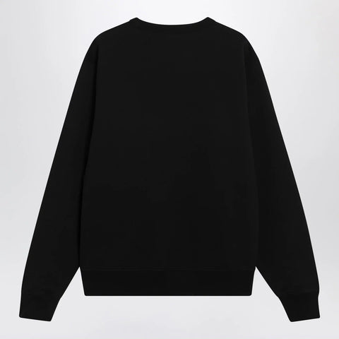Burberry Black slim cotton terry-effect sweatshirt