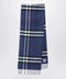 Burberry Blue cashmere scarf with a checked pattern