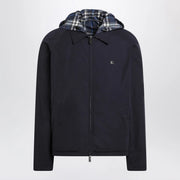 Burberry Blue reversible cotton jacket with Check pattern