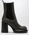Burberry Chelsea Wedge boot in dark green leather