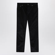Burberry Dark blue cotton corduroy trousers