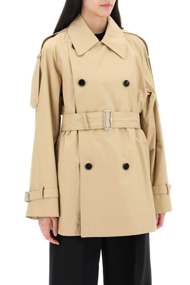 Burberry double-breasted midi trench coat-women > clothing > jackets-Burberry-Urbanheer