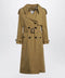 Burberry Double-breasted trench coat in cotton blend brown