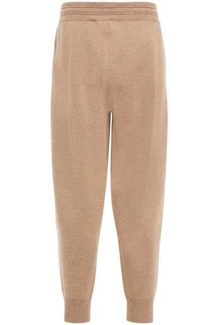 Burberry Elegant Camel Monogram Cashmere Sport Pants