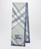 Burberry Large watercolour Check silk scarf in green