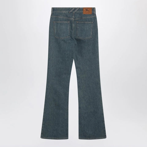 Burberry Mid-blue jeans with Check-pattern pocket