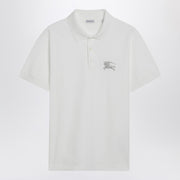 Burberry White cotton polo shirt
