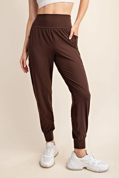 Butter Jogger with Side Pockets Espresso-Jogger-Rae Mode-S-Urbanheer