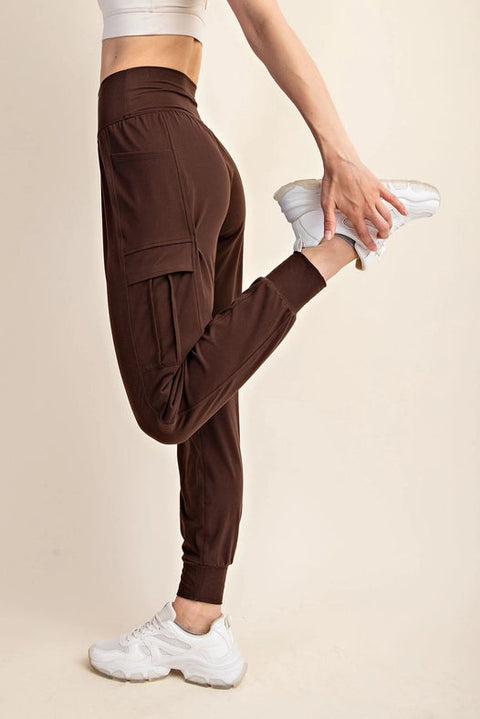 Butter Jogger with Side Pockets Espresso-Jogger-Rae Mode-S-Urbanheer