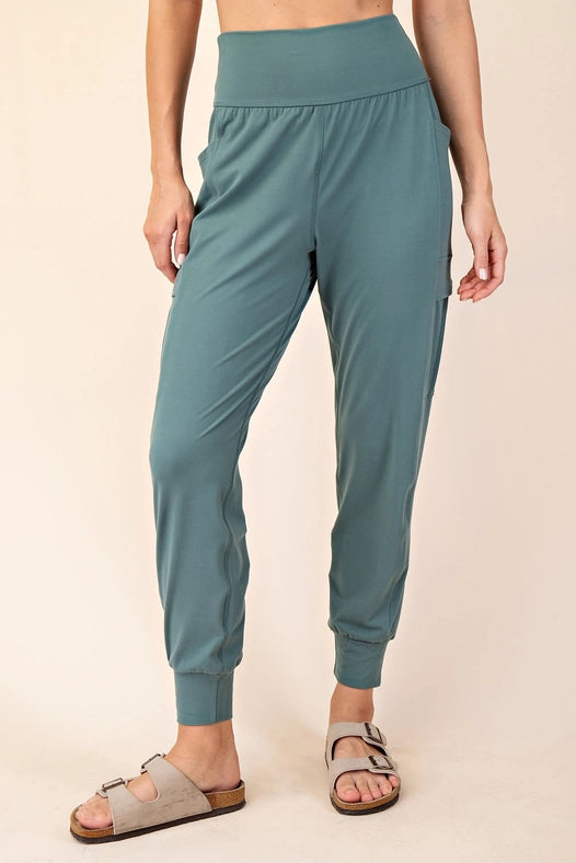 Butter Jogger with Side Pockets Fern Forest-Jogger-Rae Mode-S-Urbanheer