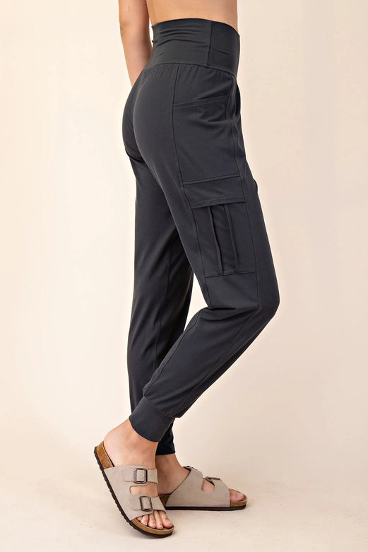 Butter Jogger with Side Pockets Navy-Jogger-Rae Mode-S-Urbanheer