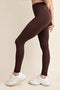 Butter Soft Basic Full Length Leggings Espresso-Leggings-Rae Mode-S-Urbanheer