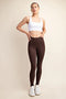 Butter Soft Basic Full Length Leggings Espresso-Leggings-Rae Mode-S-Urbanheer