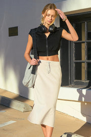 Butter-Soft Cropped Scuba Sleeveless Jacket Black-Jacket-Kimberly C-S-Urbanheer