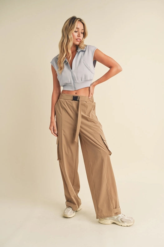 Butter-Soft Cropped Scuba Sleeveless Jacket Light Blue-Jacket-Kimberly C-S-Urbanheer