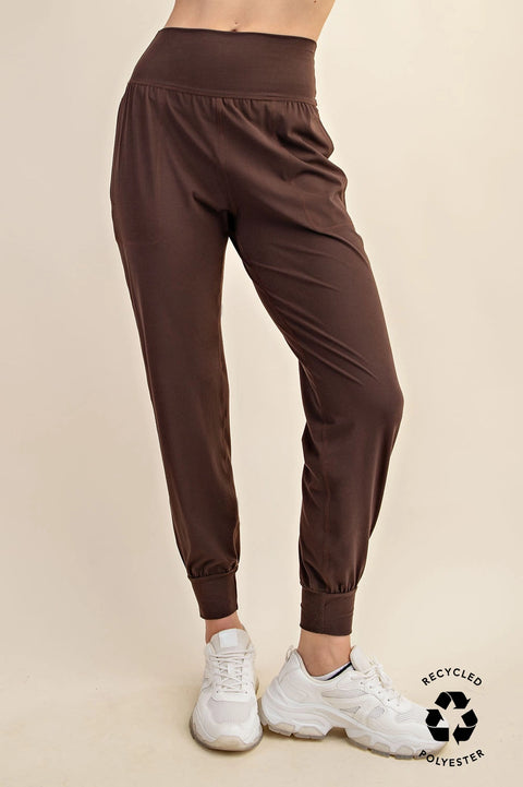 Butter Soft Joggers with Pockets Espresso