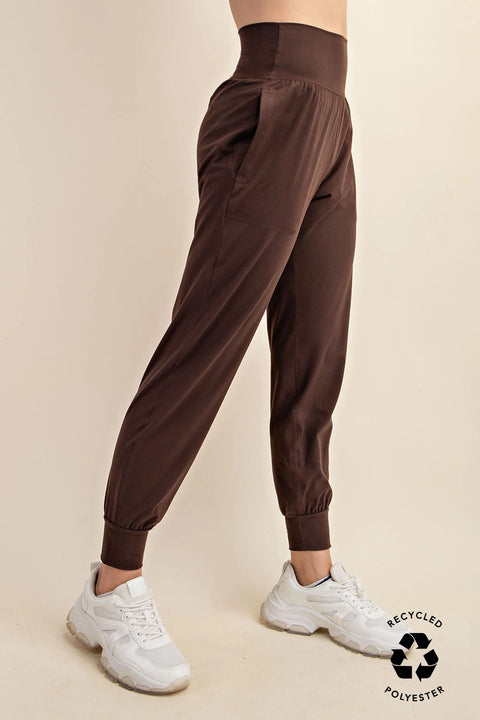 Butter Soft Joggers with Pockets Espresso