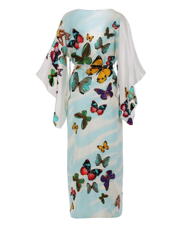Butterfly Maxi Kimono - White-Kimono-Meghan Fabulous-XS-White-Urbanheer