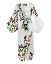Butterfly Maxi Kimono - White-Kimono-Meghan Fabulous-XS-White-Urbanheer