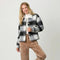 Button Down Checker Jacket Ivory/Black-Jacket-Mystree-S-Urbanheer