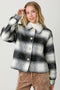 Button Down Checker Jacket Ivory/Black-Jacket-Mystree-S-Urbanheer