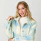 Button Down Checker Jacket Ivory/Soft Blue-Jacket-Mystree-S-Urbanheer