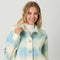 Button Down Checker Jacket Ivory/Soft Blue-Jacket-Mystree-S-Urbanheer